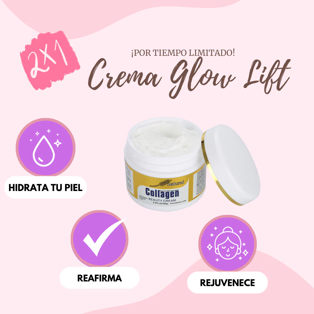 2X1 GLOWLIFT™ Crema Facial de Colágeno