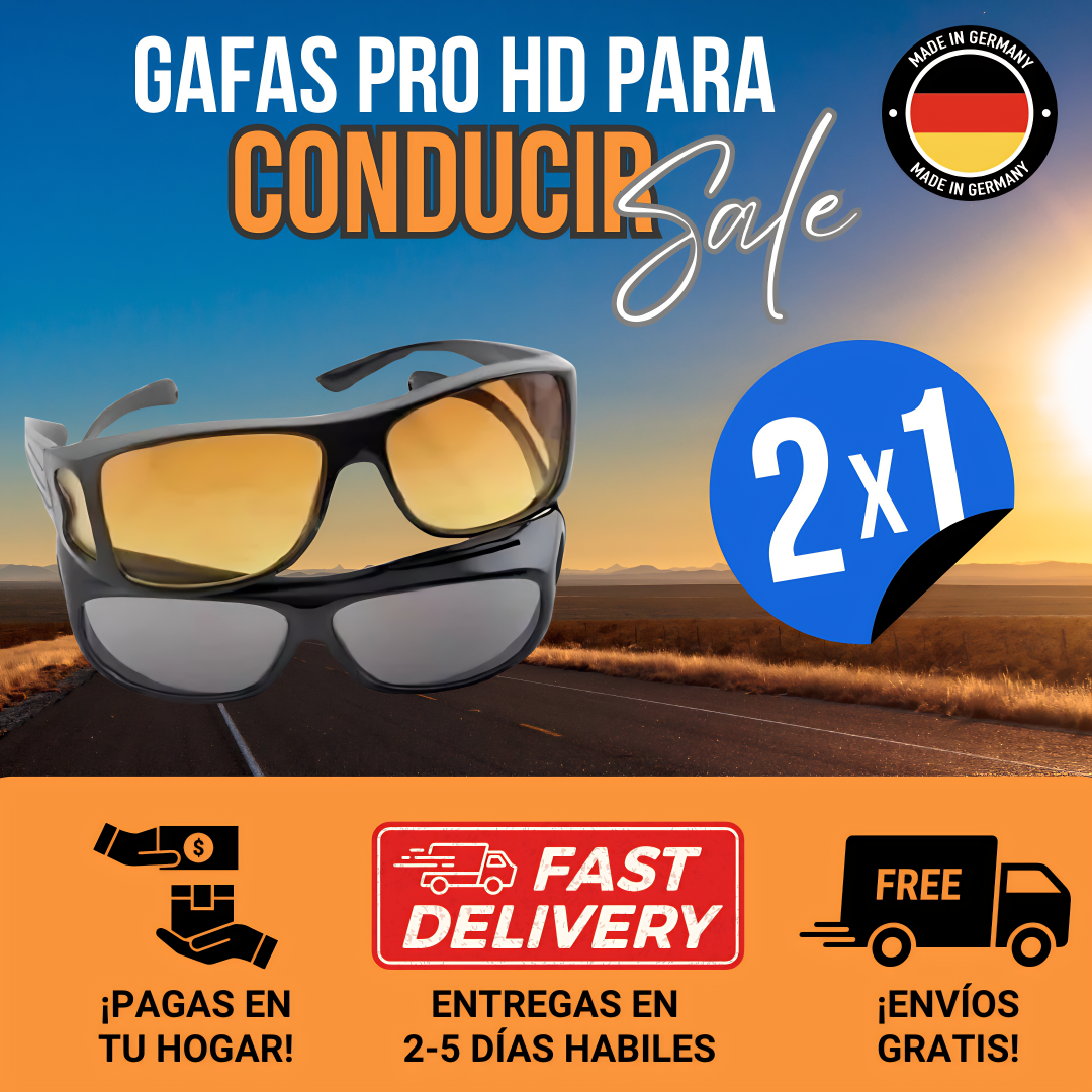 Gafas De Conducción Alta Definición 2x1